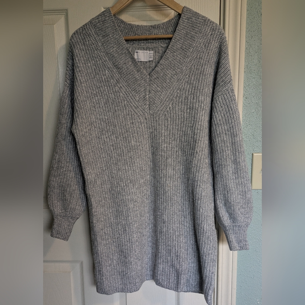 ASOS Maternity Gray V-Neck Sweater